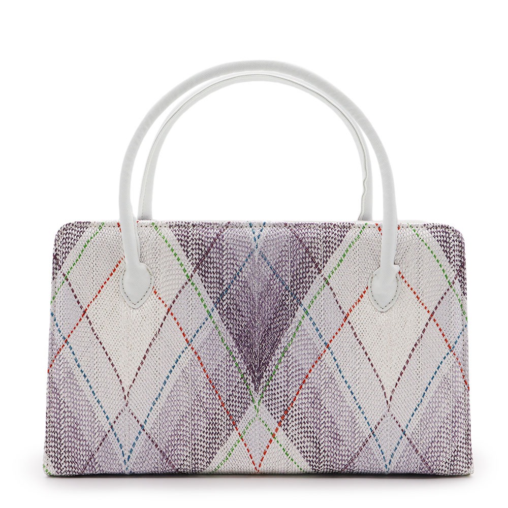 利休バッグ(組紐/マドラスチェック)