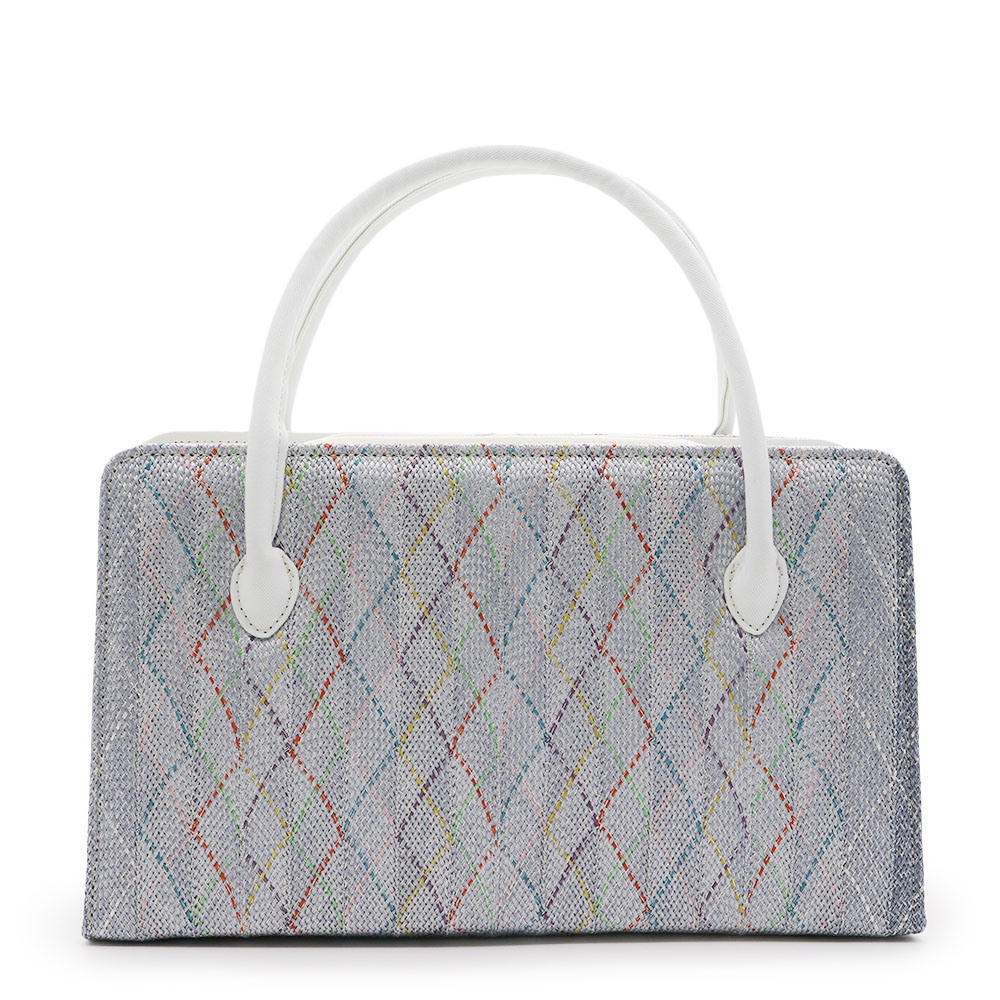 利休バッグ（組紐/チェック）