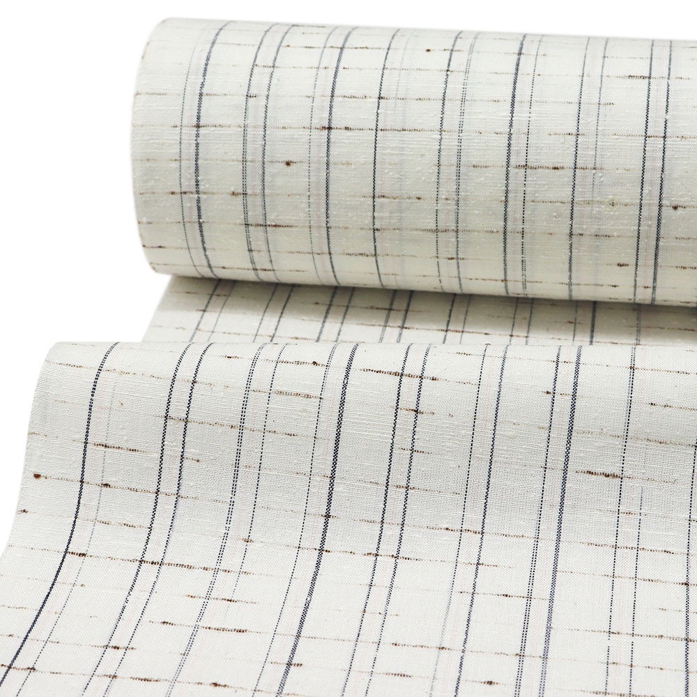 米沢紬（破れ縞）『野だて』【中村工房】