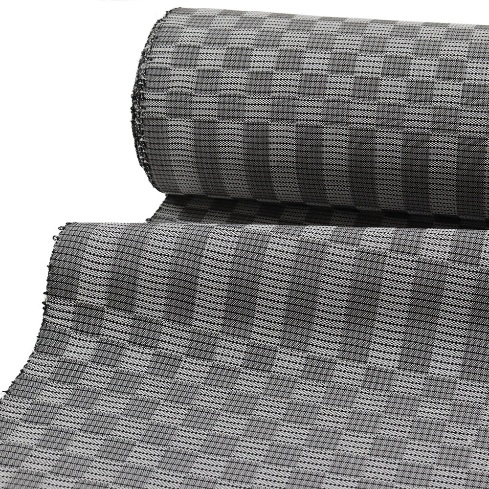 米沢紬（市松）『錦彩』