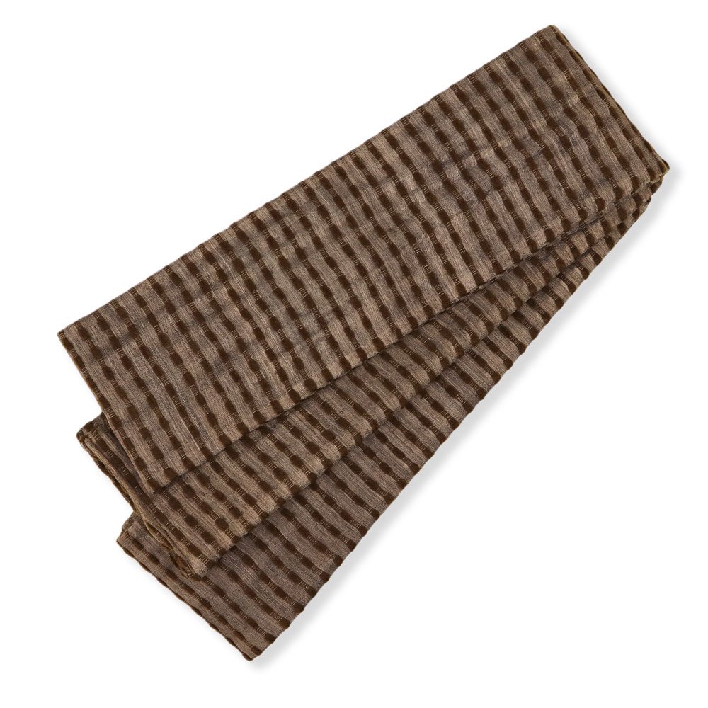 仕立て上がり芭蕉角帯（段織）【誉田屋源兵衛】