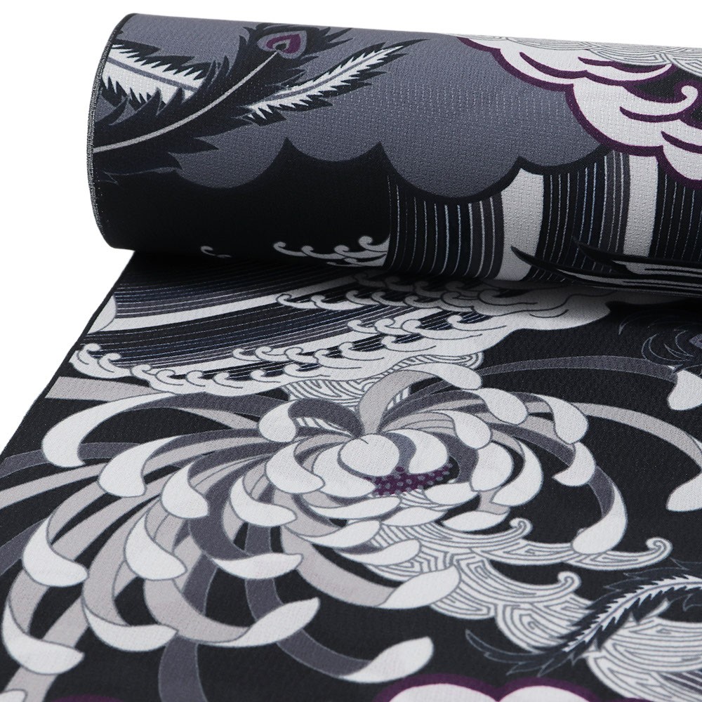 洗える夏長襦袢（波に鳳凰）【撫松庵】