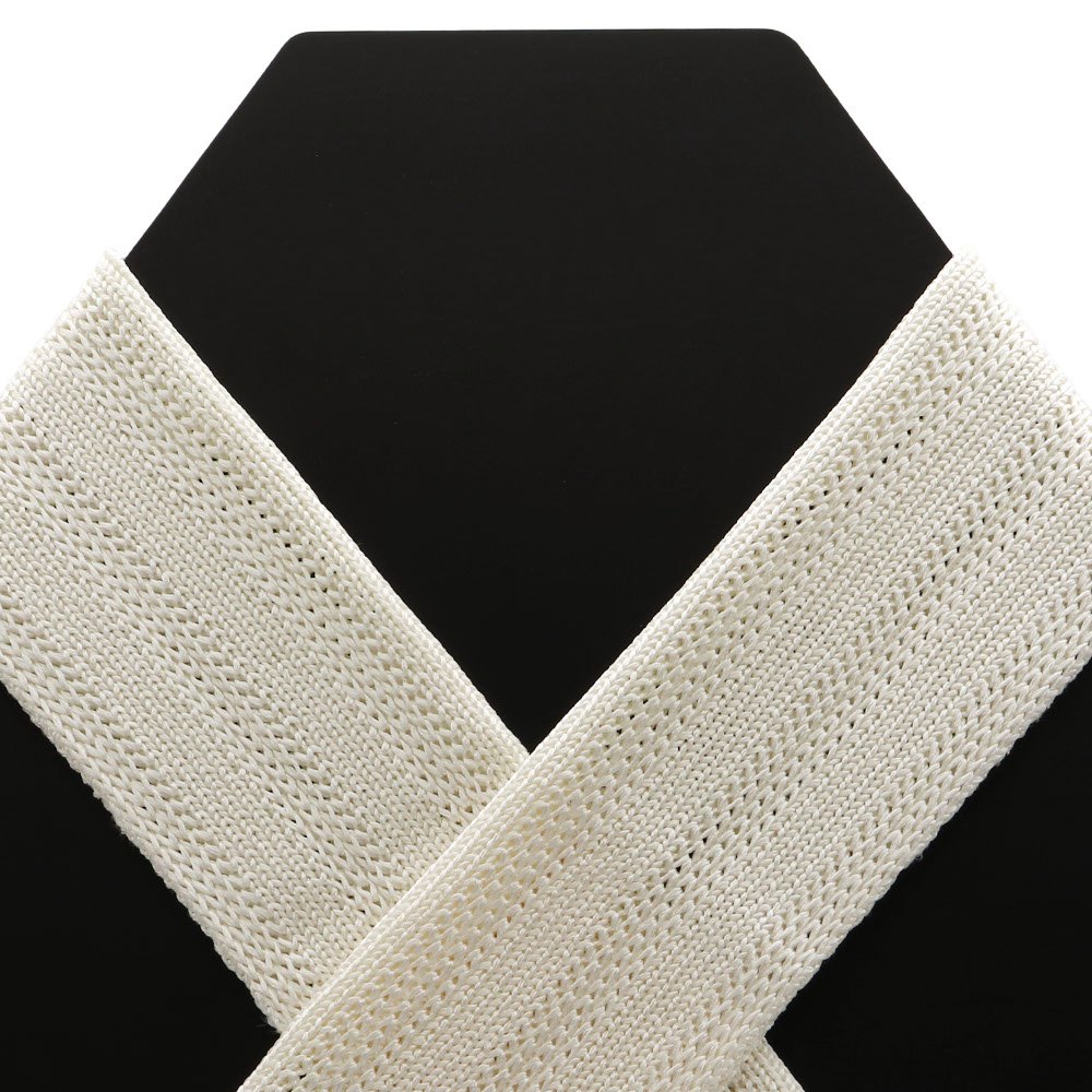 シルクニット半衿（ストライプ）『kouju』【コウジュササキ】