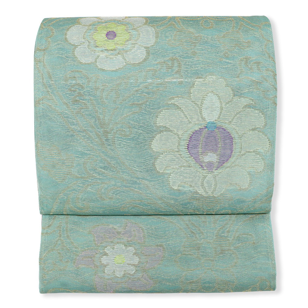 西陣夏袋帯『花装飾文』【帯屋捨松】