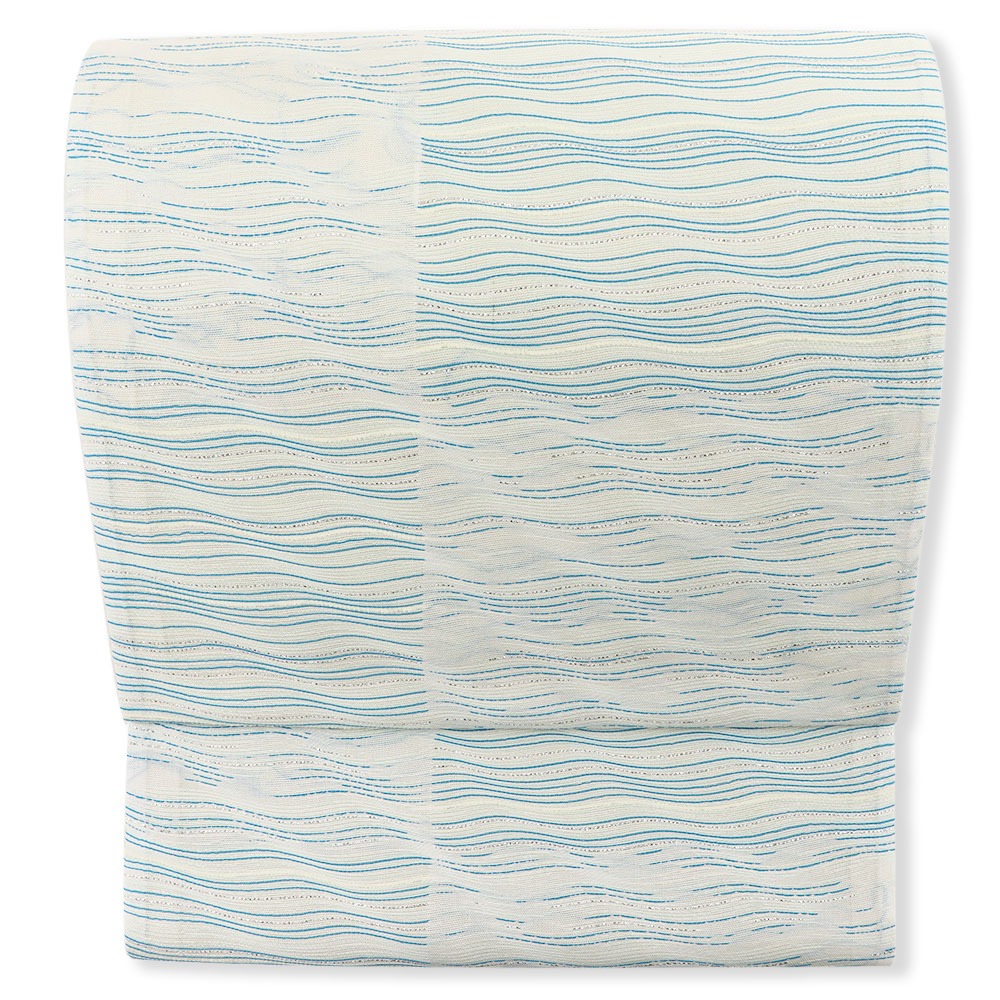 西陣袋帯（ラメ/市松）『波おさ』【華翔苑】