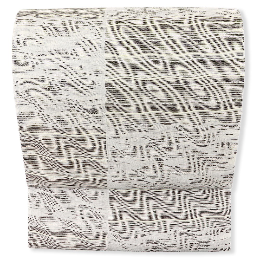 西陣袋帯（ラメ/市松）『波おさ』【華翔苑】