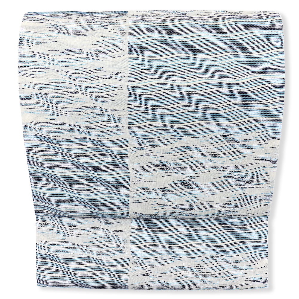 西陣袋帯（ラメ/市松）『波おさ』【華翔苑】