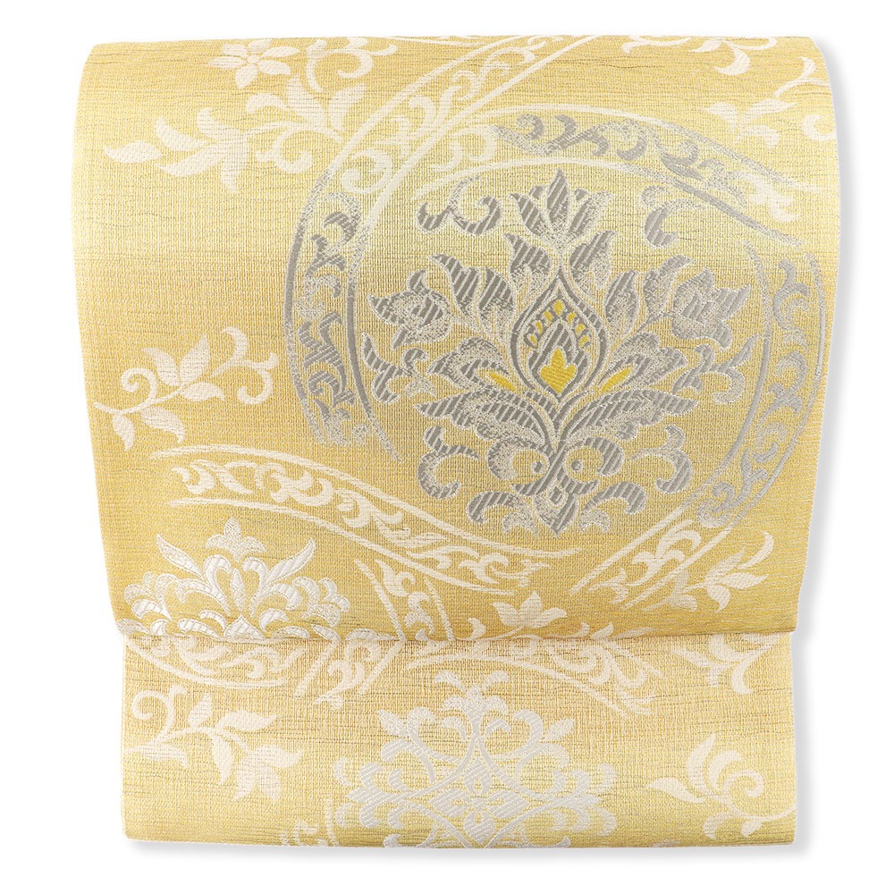 西陣袋帯（アラベスク華文）『ぬれぬき』【吉村織物】