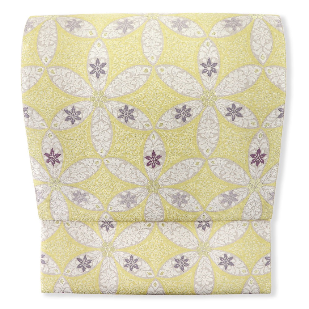 西陣袋帯（花七宝）『百楽』【となみ織物】