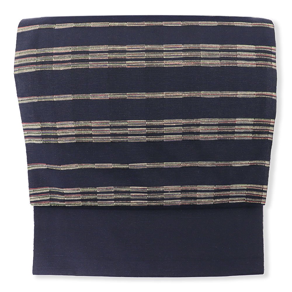 紬地九寸名古屋帯『浮華』【渡源織物】