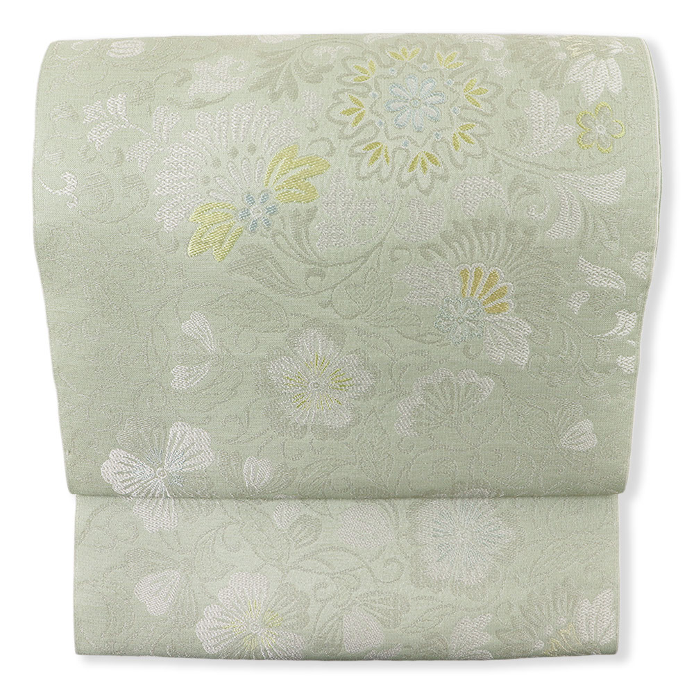 西陣九寸名古屋帯（唐花） 『粋華花裂取画譜』【小森織物】