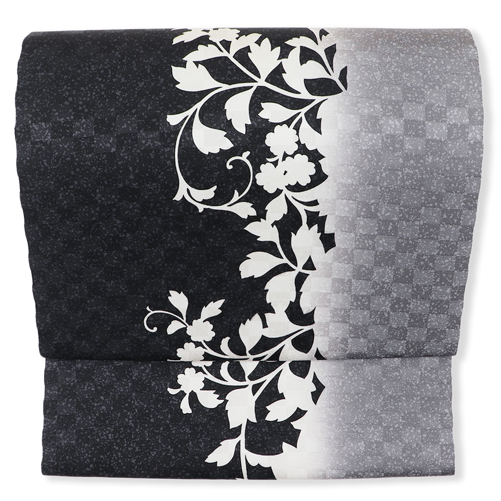 型染め九寸名古屋帯（立別唐草）