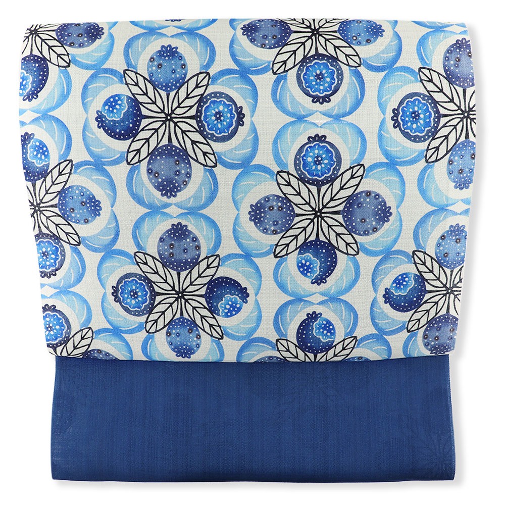 琉球紅型九寸名古屋帯（バンシルー）【城間栄市】