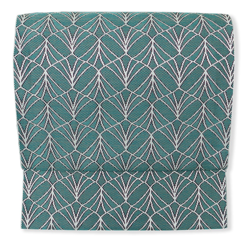 九寸名古屋帯（経錦/ファン）『Silkroad Story』【織工房鼎】