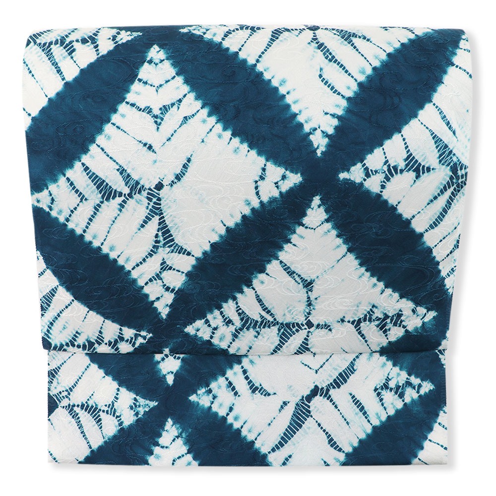 有松鳴海絞り九寸名古屋帯（大巻上絞り）