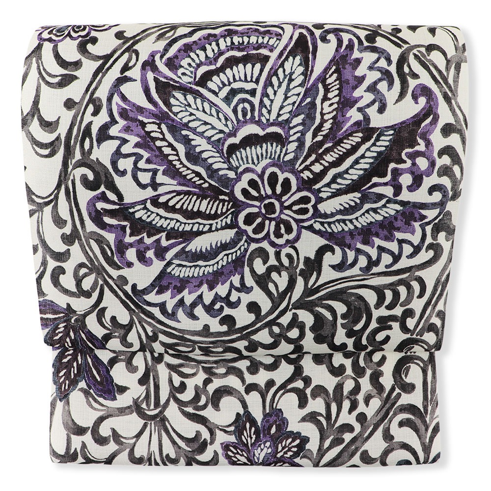 桐生摺り友禅九寸名古屋帯（単衣・夏用/花唐草）