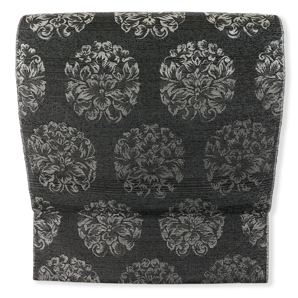 西陣九寸名古屋帯（華紋並べ）【大光織物】