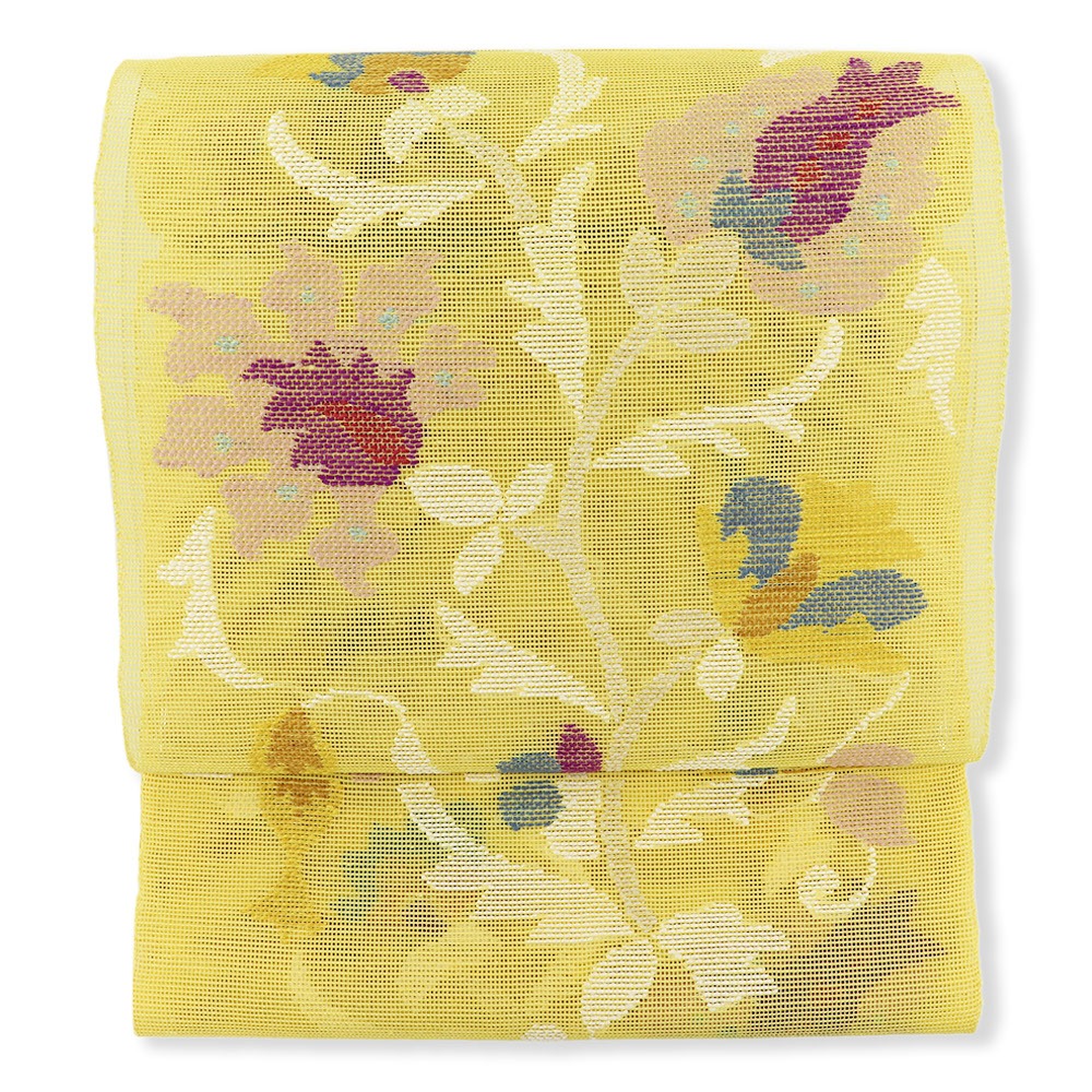 西陣夏八寸名古屋帯『トルキー花文』【帯屋捨松】