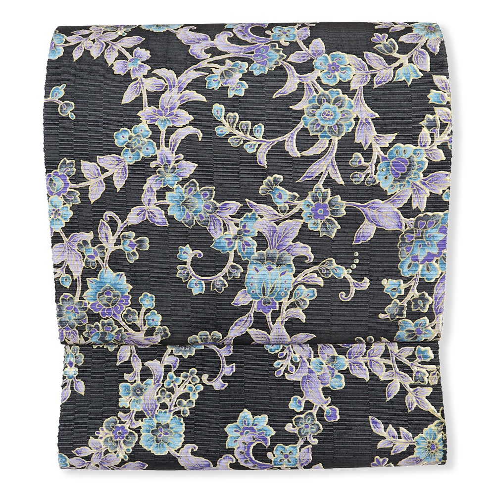 牛首八寸名古屋帯(花冠)【白山工房×岡重】