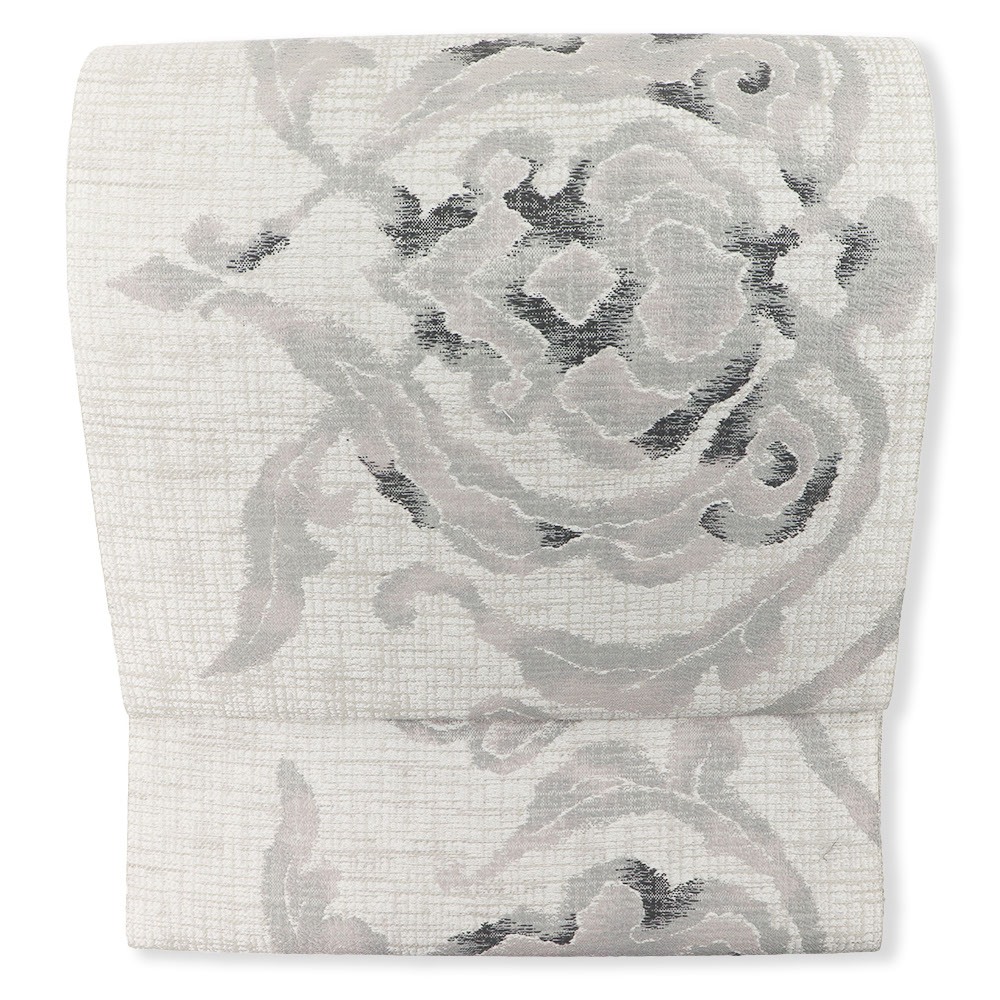 八寸名古屋帯（紬糸/更紗）