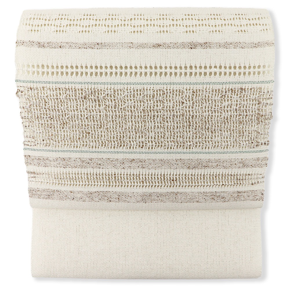 出羽古代布八寸名古屋帯【繭屋清十郎】