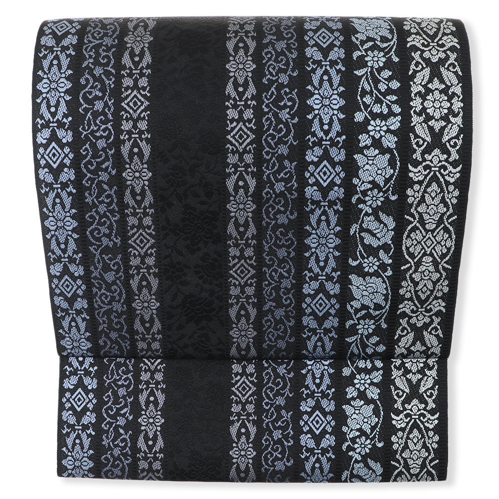 博多八寸名古屋帯（更紗間道）【森博多織】