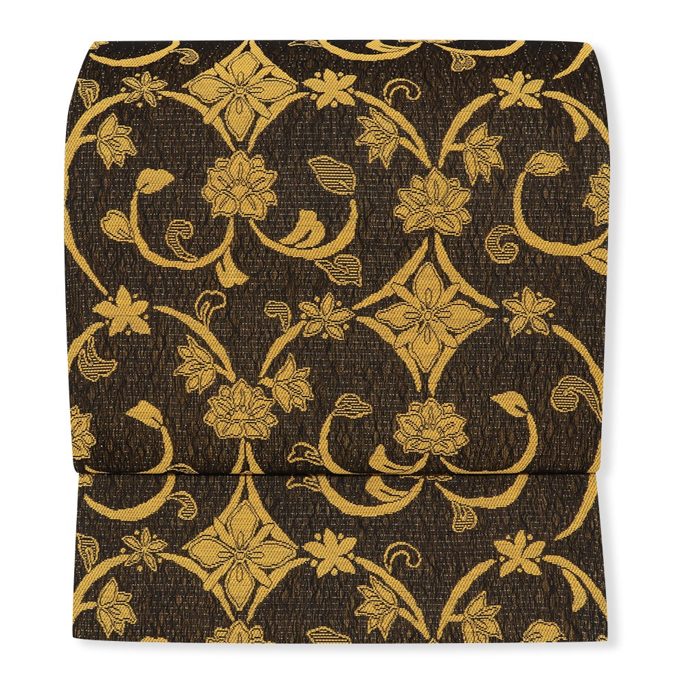 新品 仕立て上がり西陣九寸名古屋帯（アラベスク）【京都イシハラ】