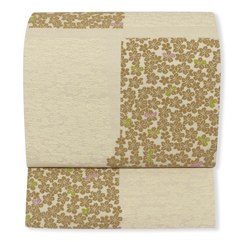 新品 仕立て上がり西陣九寸名古屋帯（市松取り）【佐々木染織】