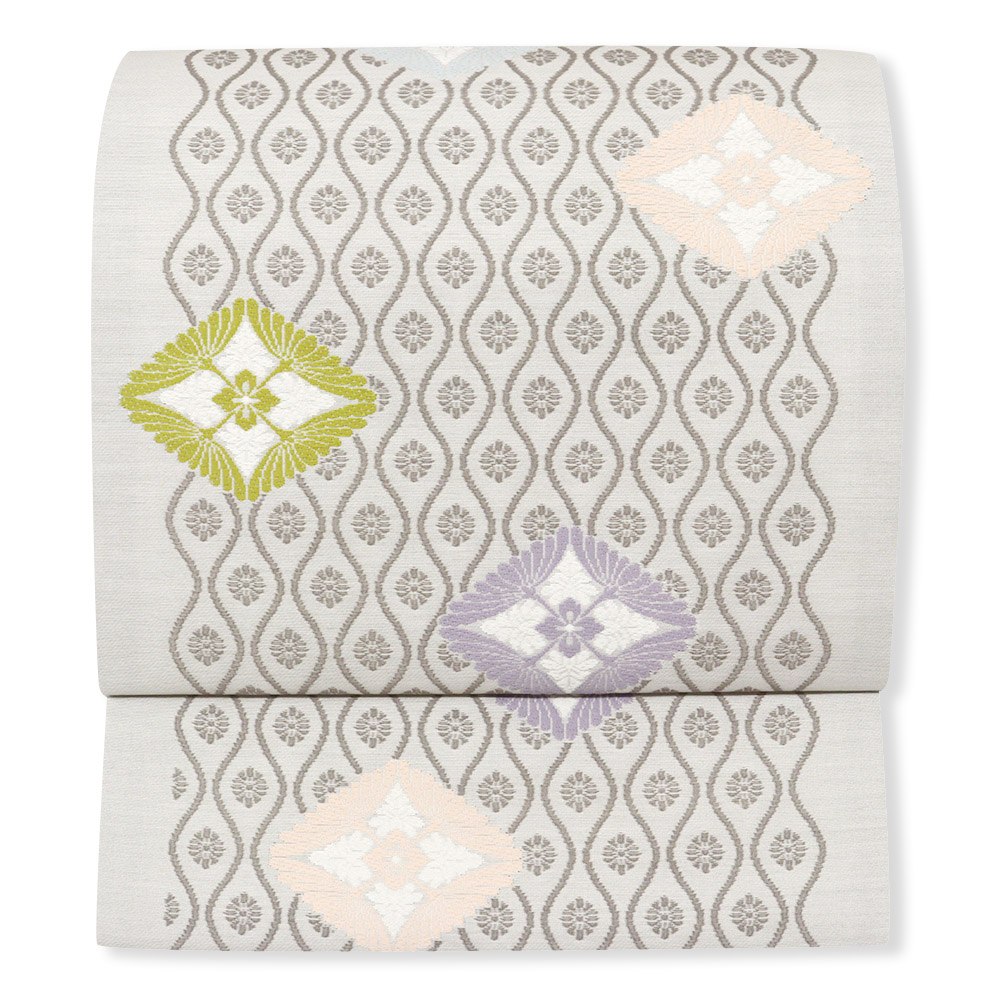 新品 仕立て上がり西陣九寸名古屋帯（花立涌）【佐々木染織】