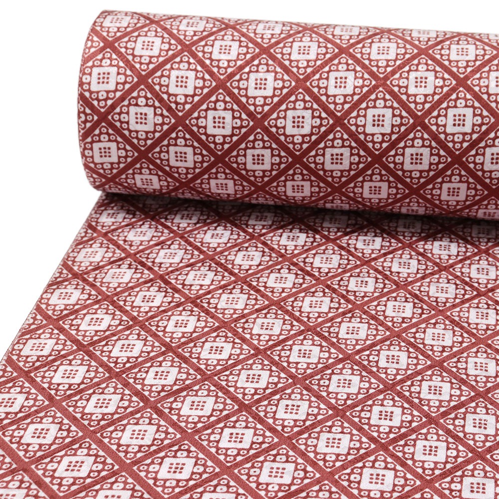 正絹長襦袢（鹿の子菱）