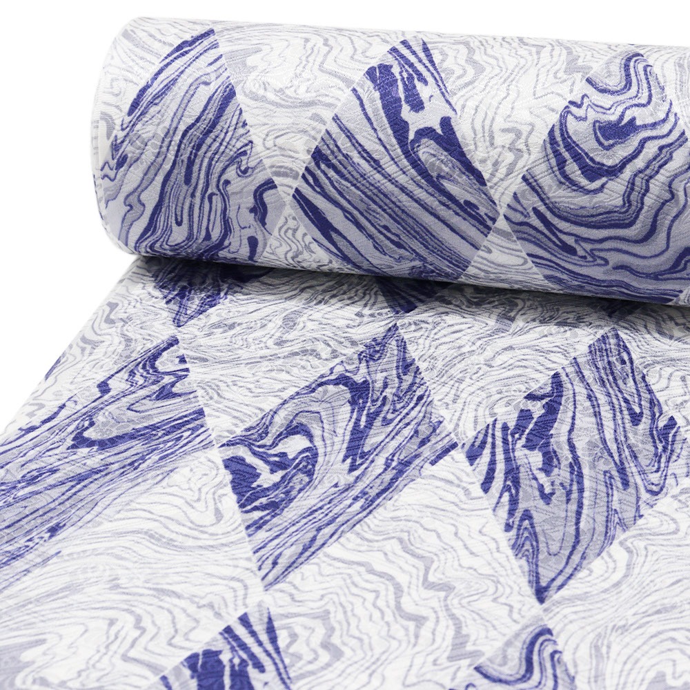 正絹長襦袢（墨流しにダイヤ）