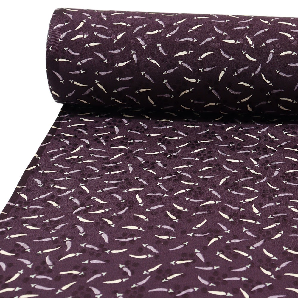 正絹長襦袢（唐辛子/小桜地紋）