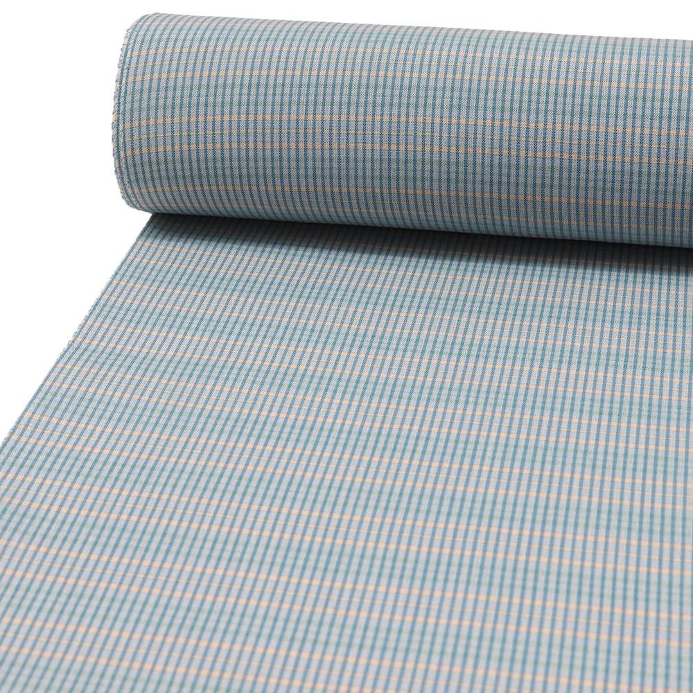 単衣長襦袢（格子）【東郷織物】