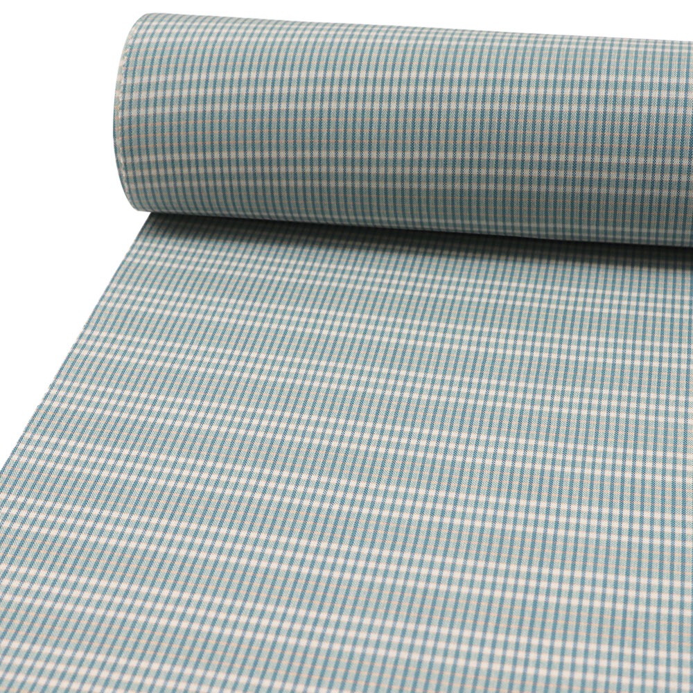 単衣長襦袢（格子）【東郷織物】