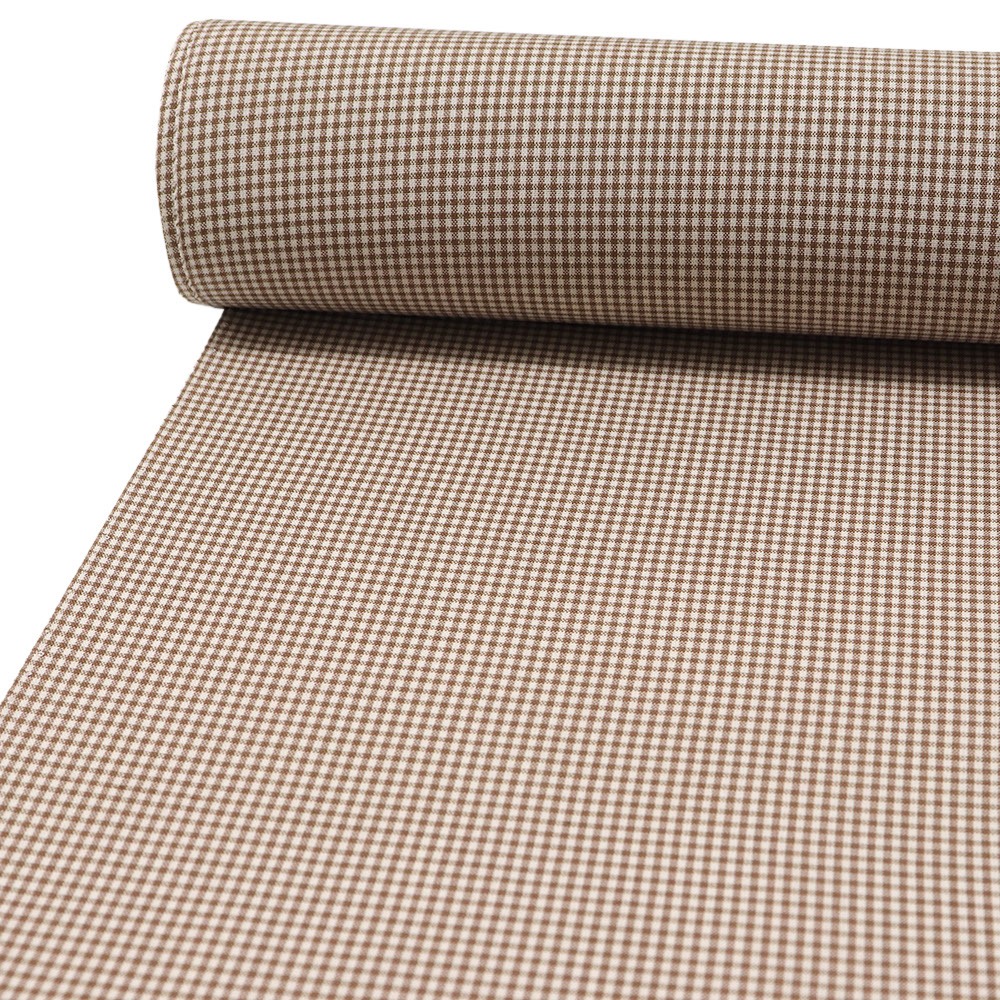 単衣長襦袢（格子）【東郷織物】