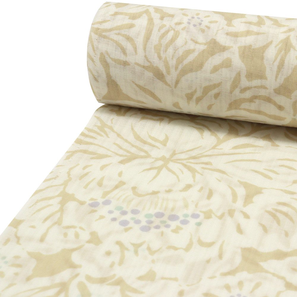 洗える夏襦袢（花唐草）【東レ爽竹】