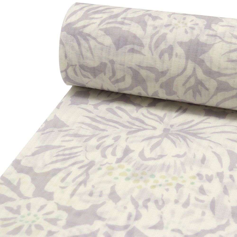 洗える夏襦袢（花唐草）【東レ爽竹】