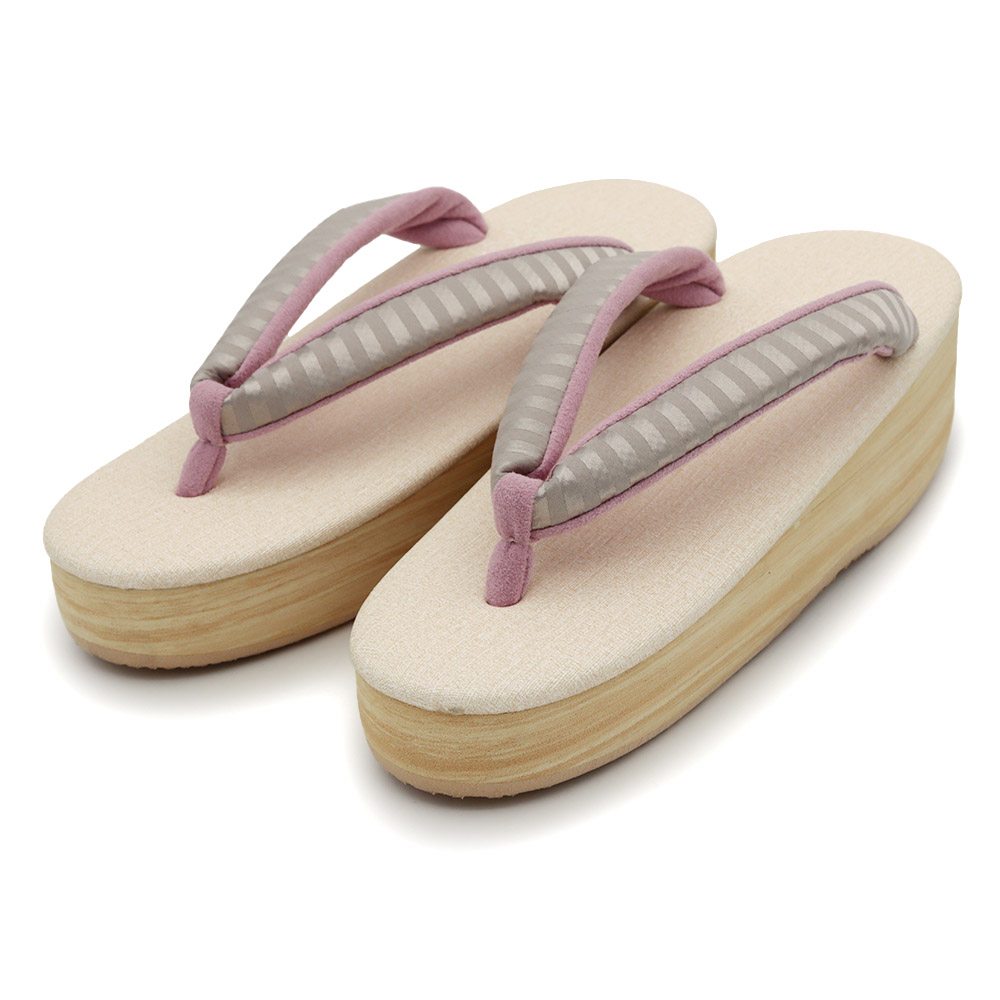 カフェ草履（ボーダー）【カレンブロッソ】