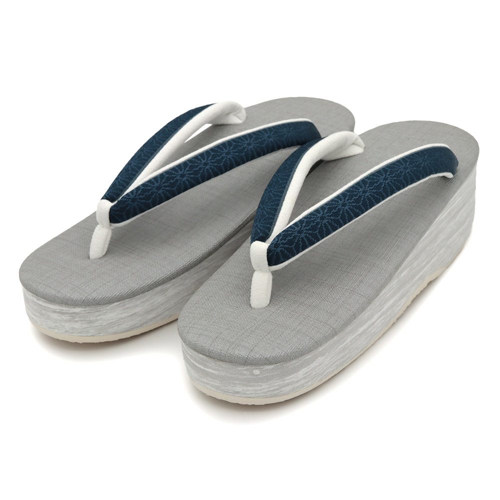 博多織カフェ草履（麻の葉）【カレンブロッソ】