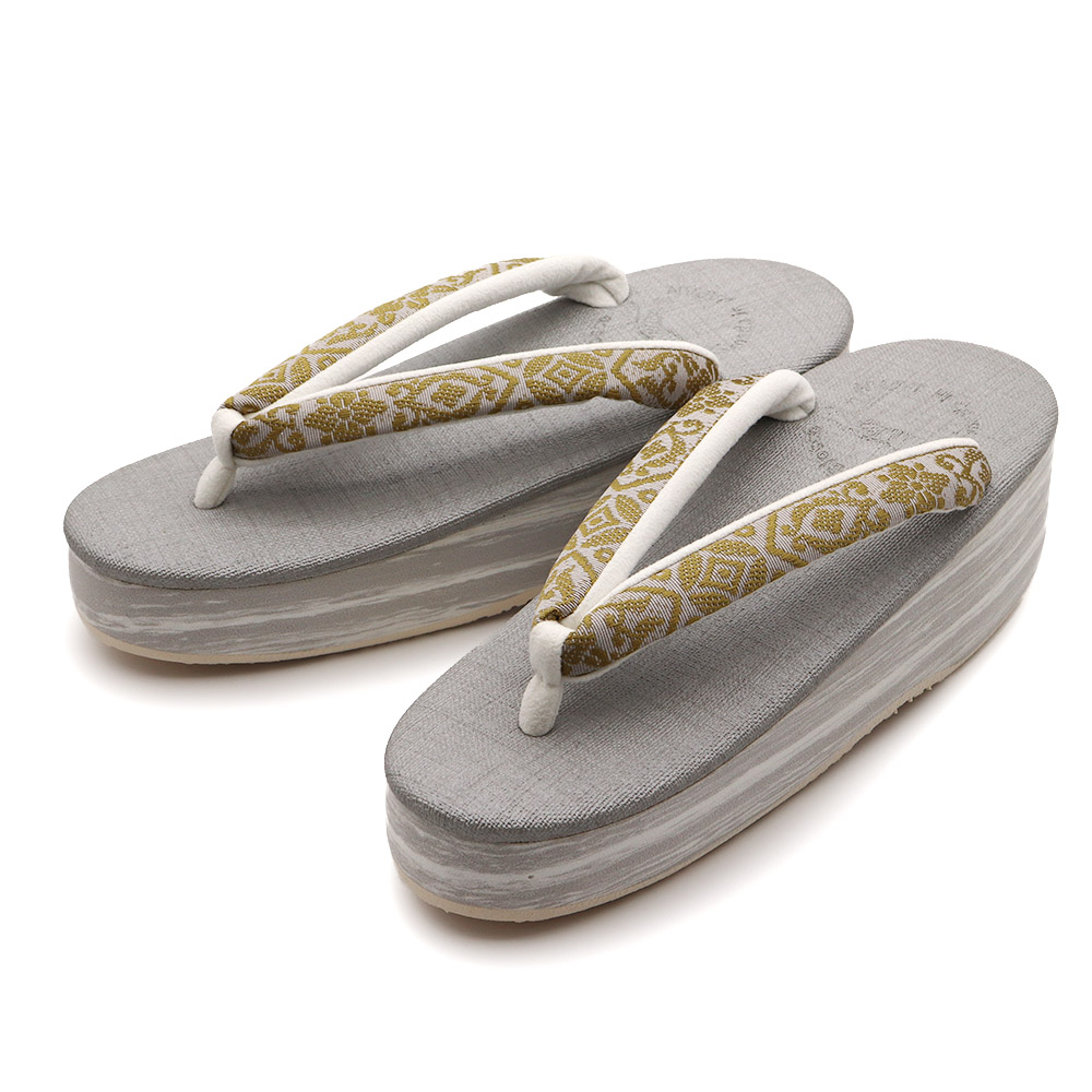 博多織カフェ草履（花菱七宝）【カレンブロッソ】