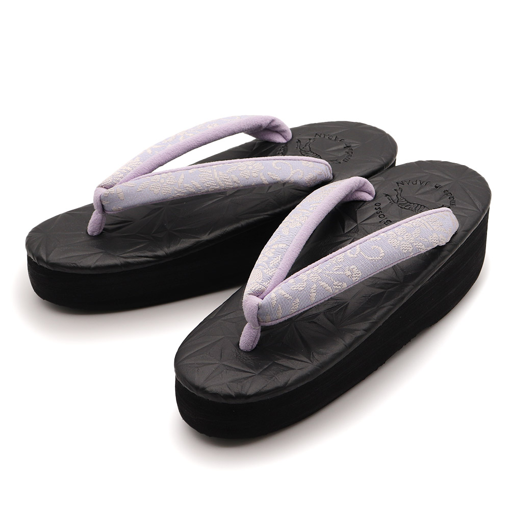 博多織カフェ草履（花唐草）【カレンブロッソ】