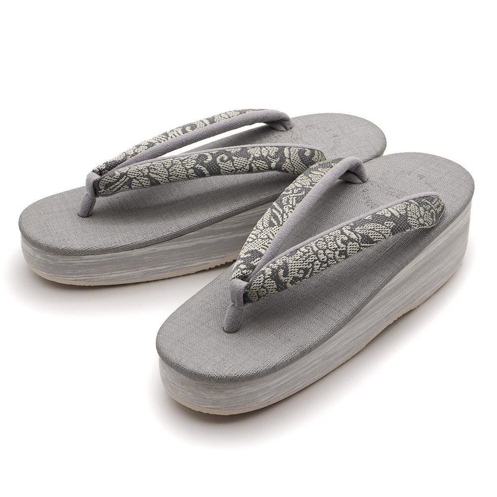 博多織カフェ草履（花唐草）【カレンブロッソ】