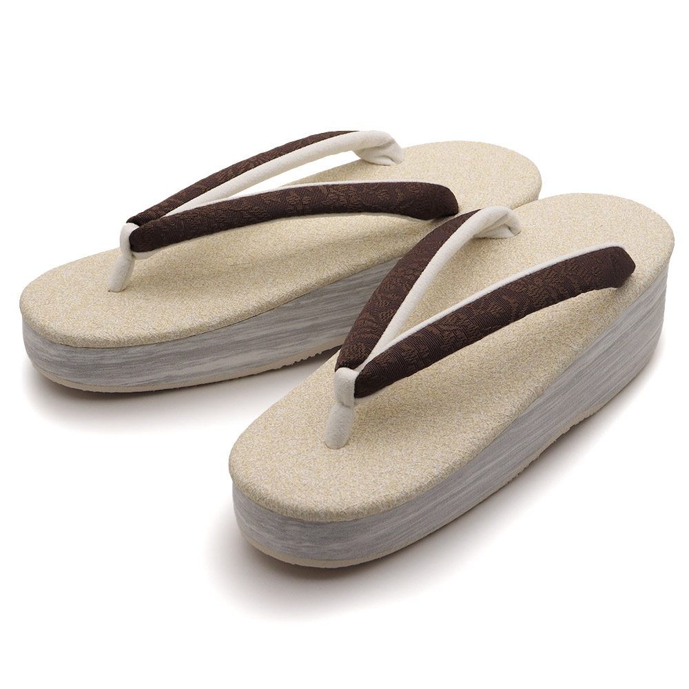 博多織カフェ草履（花唐草）【カレンブロッソ】