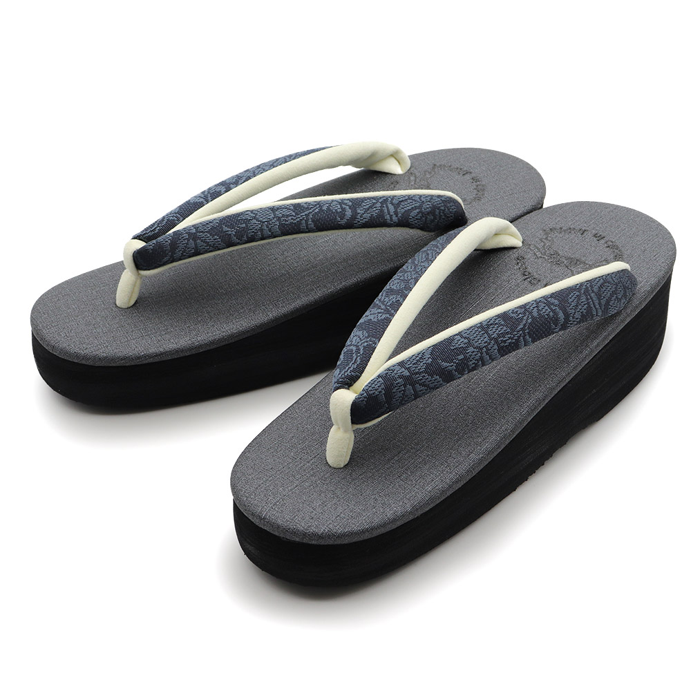 博多織カフェ草履(花唐草)【カレンブロッソ】