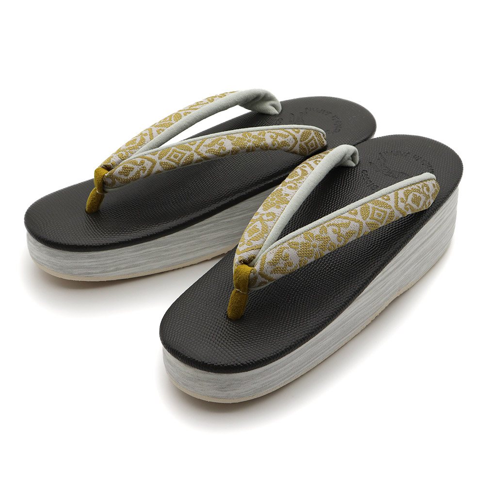 博多織カフェ草履（花菱七宝）【カレンブロッソ】