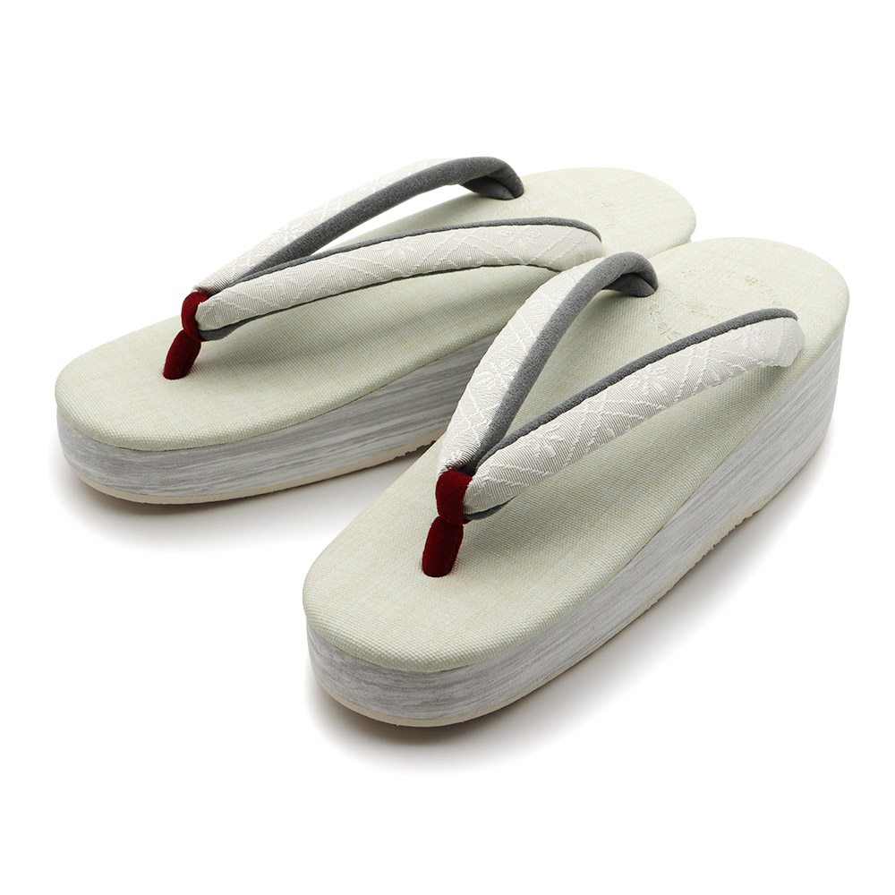 博多織カフェ草履（花格子）【カレンブロッソ】