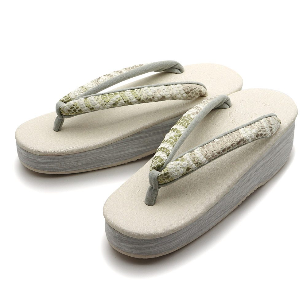 博多織カフェ草履（石畳）【カレンブロッソ】