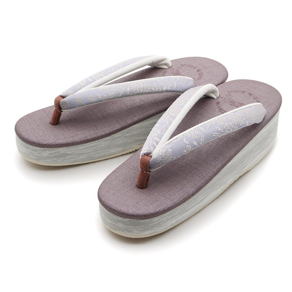 博多織カフェ草履（花唐草）【カレンブロッソ】