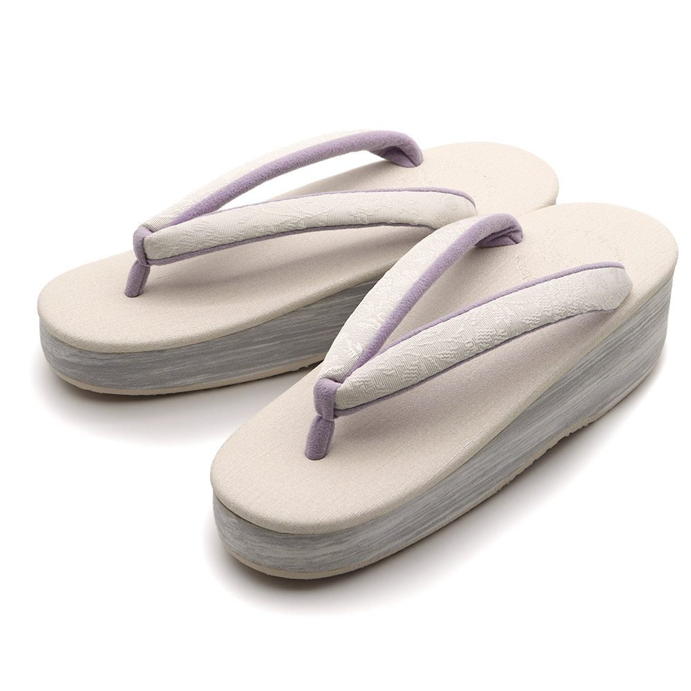 博多織カフェ草履（花唐草）【カレンブロッソ】