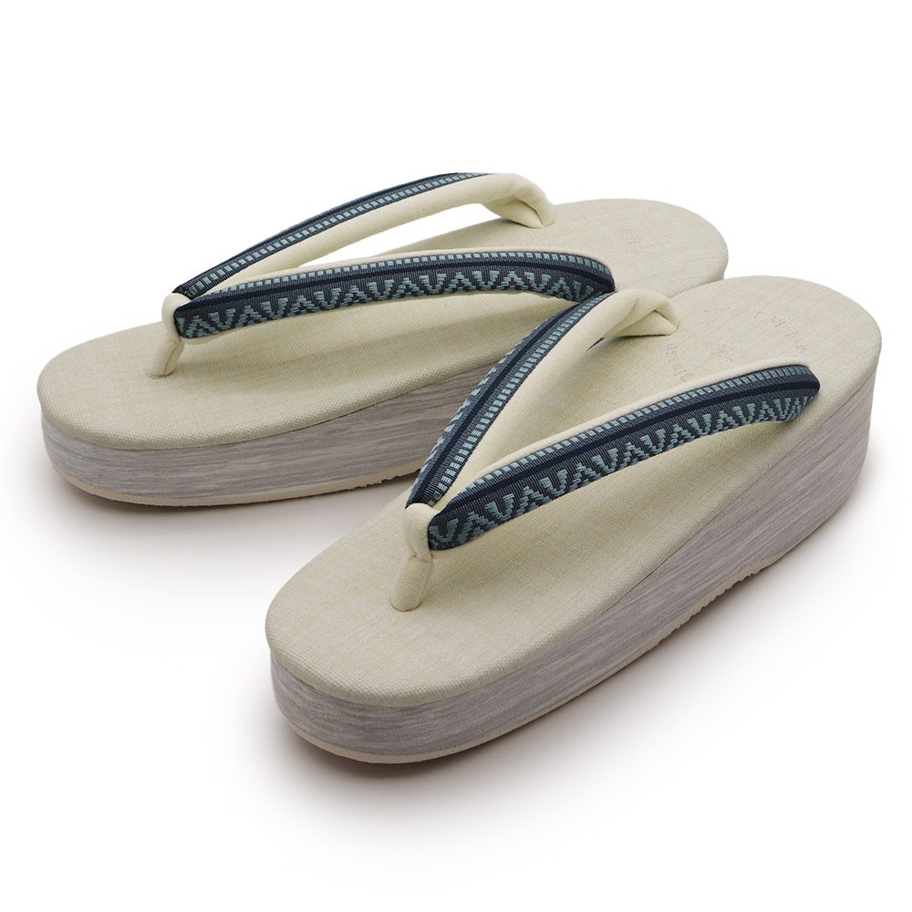 博多織カフェ草履（間道）【カレンブロッソ】